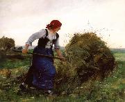 Julien  Dupre The Tedder oil painting reproduction